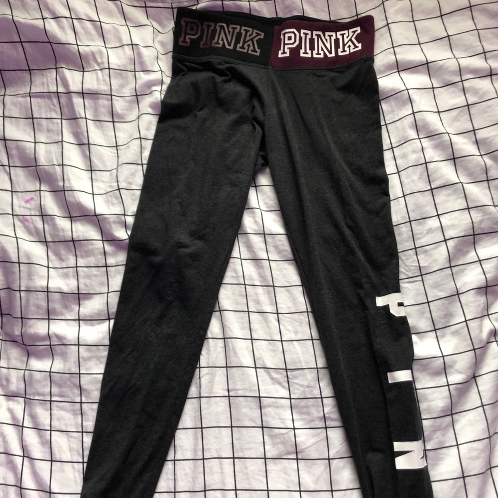 PINK gray leggings